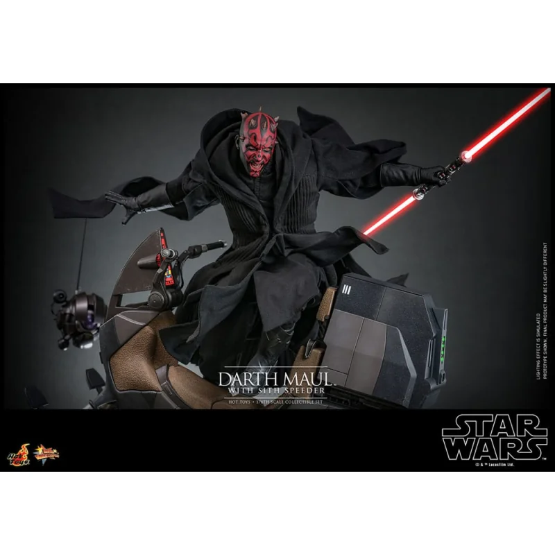 Star Wars Episode I figurine Movie Masterpiece 1/6 Darth Maul with Sith Speeder 29 cm