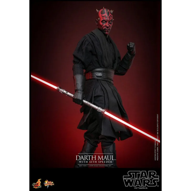 Star Wars Episode I figurine Movie Masterpiece 1/6 Darth Maul with Sith Speeder 29 cm