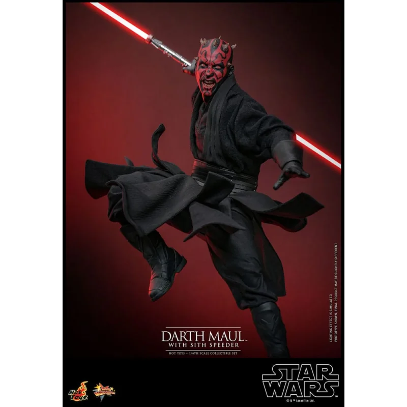 Star Wars Episode I figurine Movie Masterpiece 1/6 Darth Maul with Sith Speeder 29 cm