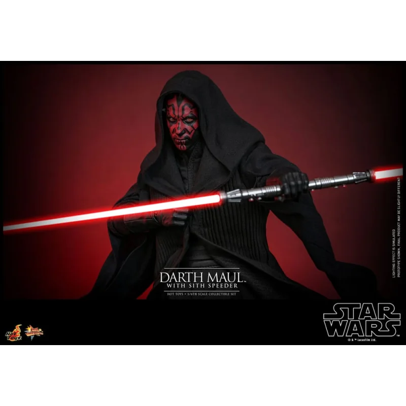 Star Wars Episode I figurine Movie Masterpiece 1/6 Darth Maul with Sith Speeder 29 cm