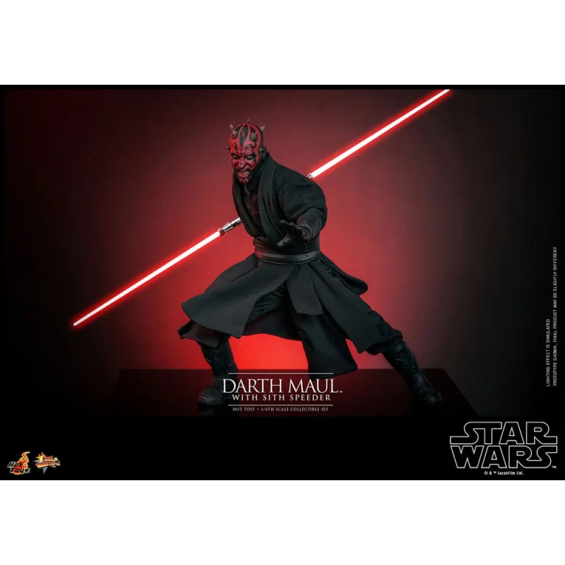 Star Wars Episode I figurine Movie Masterpiece 1/6 Darth Maul with Sith Speeder 29 cm