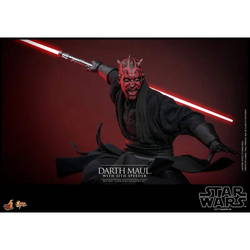 Star Wars Episode I figurine Movie Masterpiece 1/6 Darth Maul with Sith Speeder 29 cm