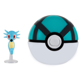 Figurine Pokémon Clip'n'Go Poké Balls Hypotrempe & Filet Ball
