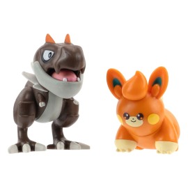  Pokémon pack 2 figurines Battle Figure First Partner Set Ptyranidur, Pohm 5 cm