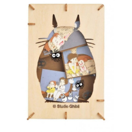 Puzzle MON VOISIN TOTORO - Totoro - Théâtre de papier Style bois