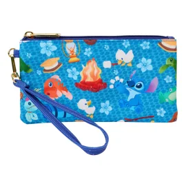 Disney by Loungefly Porte-monnaie Lilo & Stitch Camping Cuties AOP Wristlet