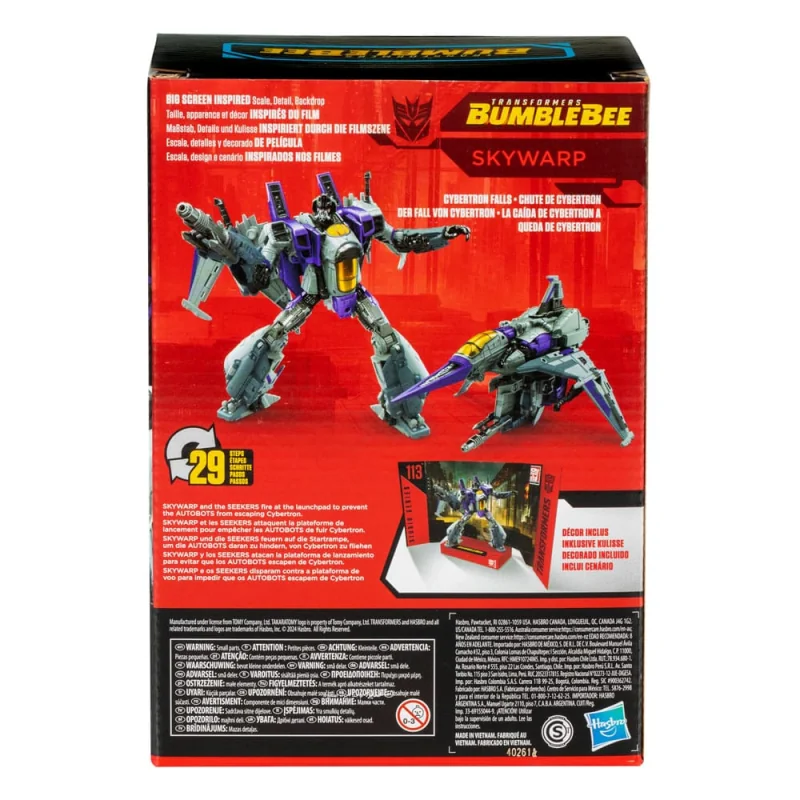 Transformers: Bumblebee Studio Series Voyager Class figurine Skywarp 17 cm