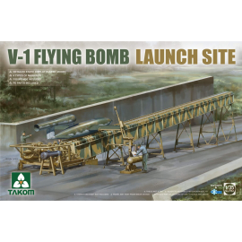 Maquette militaire SITE DE LANCEMENT DE BOMBE VOLANTE + FUSÉE V-1