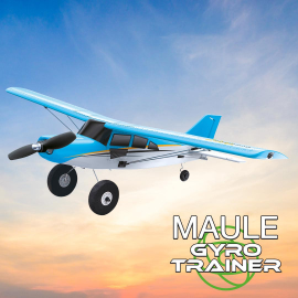  Avion électrique radiocommandé MAULE GYRO TRAINER bleu Mode 1 RTF