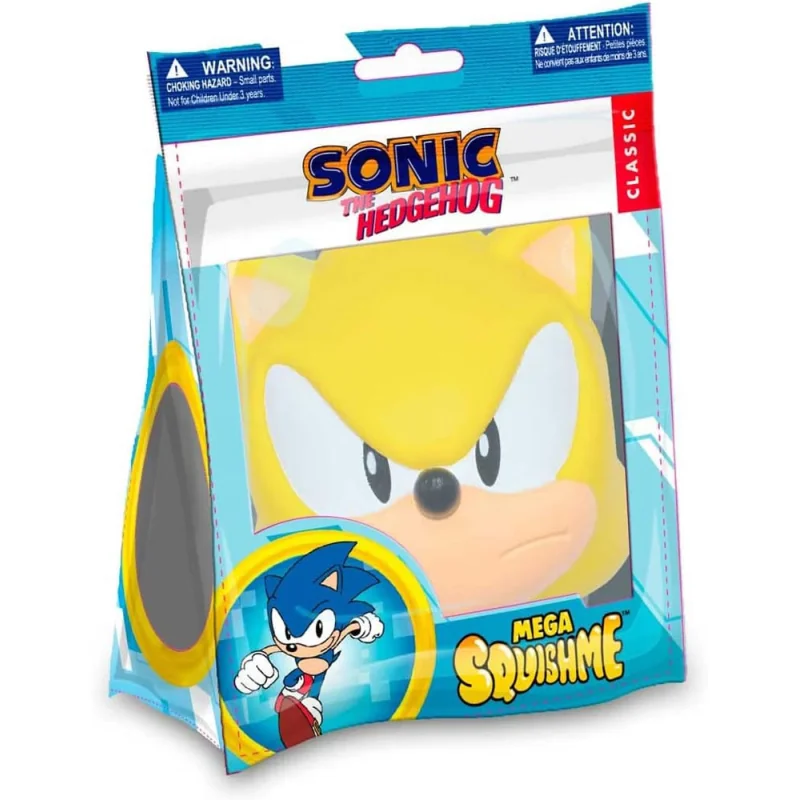 Sonic the Hedgehog figurine anti-stress Mega Squishme Super Sonic 15 cm