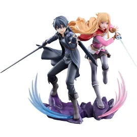 Figurine Sword Art Online statuette 1/7 Progressive Scherzo of Deep Night Kirito & Asuna Set