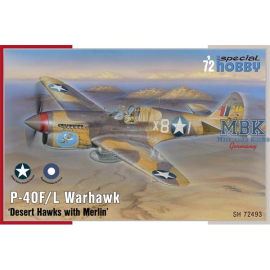 Maquette Curtiss P-40F/L Warhawk "Desert Hawks with Merlin"