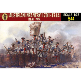  Figurine Austrian infantry 1701-1714 in attack 1:72