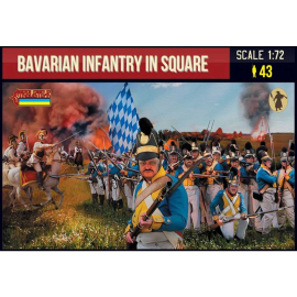  Figurine Bavarian infantry in square 1:72