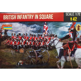  Figurine British infantry in square 1:72