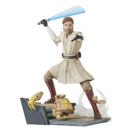 Figurine Star Wars: The Clone Wars Deluxe Gallery statuette General Obi-Wan Kenobi 23 cm