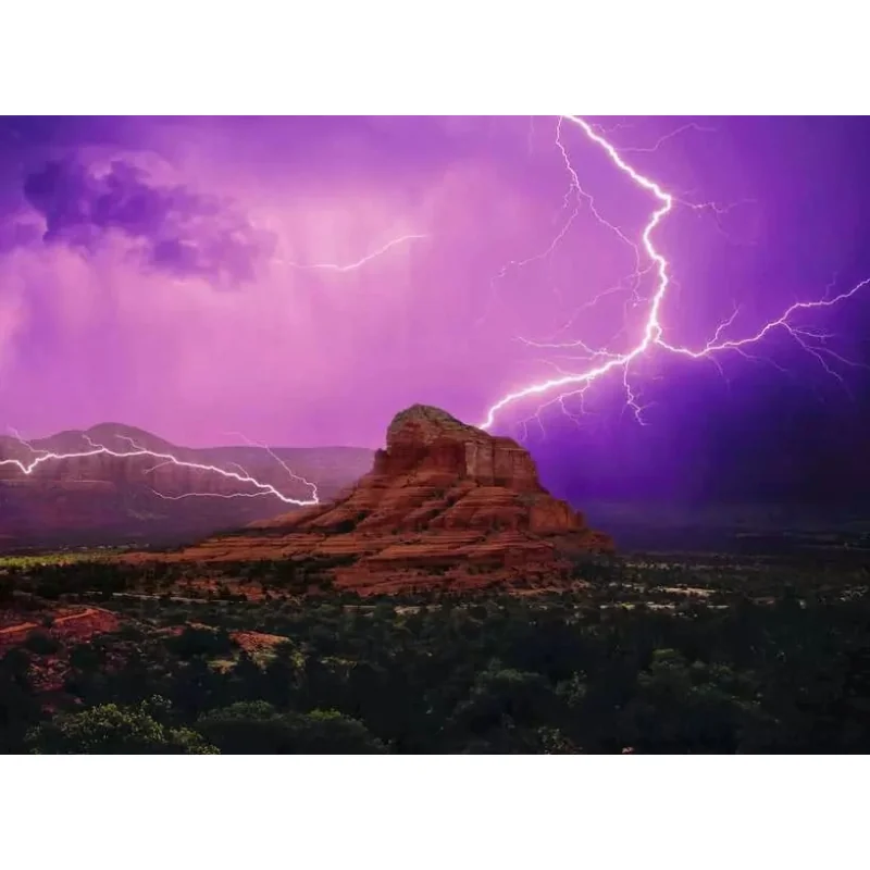 Power of Nature puzzle Ambiance d'orage rose (500 pièces)