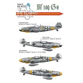 Décal New Erich Hartmann Messerschmitt Bf 109G-6 recently discovered! This colorful aircraft was flown by Hartmann in Rumania wh