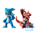 DIGIMON - Veemon & Guimon Ichibansho - Figurine Two Forces That Radiate Light 5cm