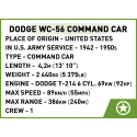 202 PCS HC WWII /3111/ DODGE WC-56 COMMAND CAR