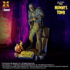 Maquette La Tombe de la Momie figurine Plastic Model Kit 1/8 Lon Chaney Jr. as Mummy 23 cm