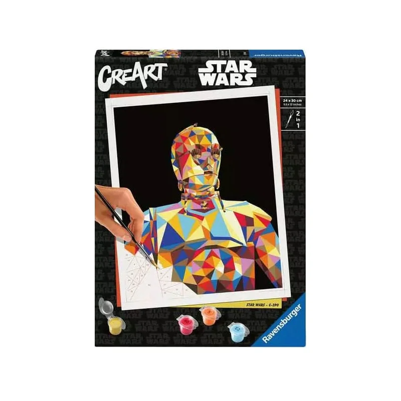 Star Wars set de peinture par numéros CreArt C-3PO 24 x 30 cm