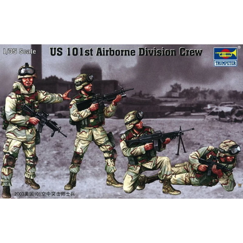 Peloton de la 101ème division aéroportée US (4 figurines)