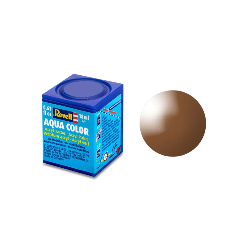 Peinture Acrylique Aqua Brun Brillant - 18ml 80