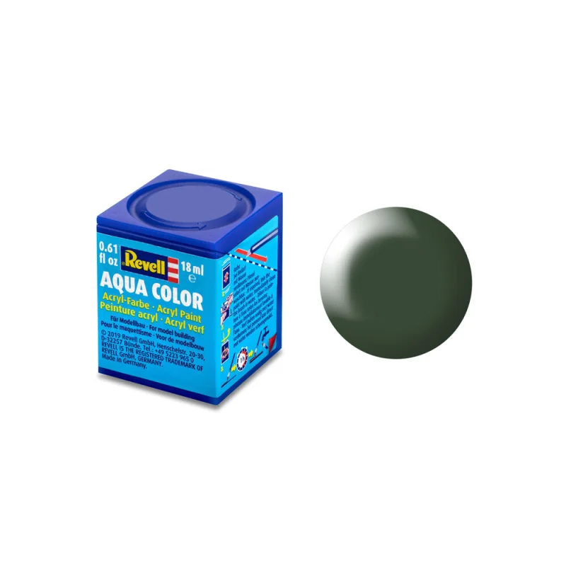 Peinture Acrylique Aqua Vert Fonce Satiné - 18ml 363