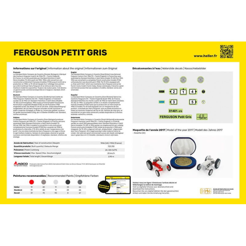 STARTER KIT (Kit de démarrage) Ferguson Le Petit Gris