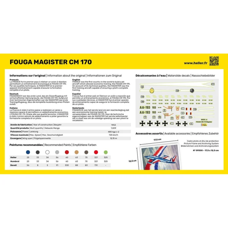 STARTER KIT (Kit de démarrage) Fouga Magister CM 169