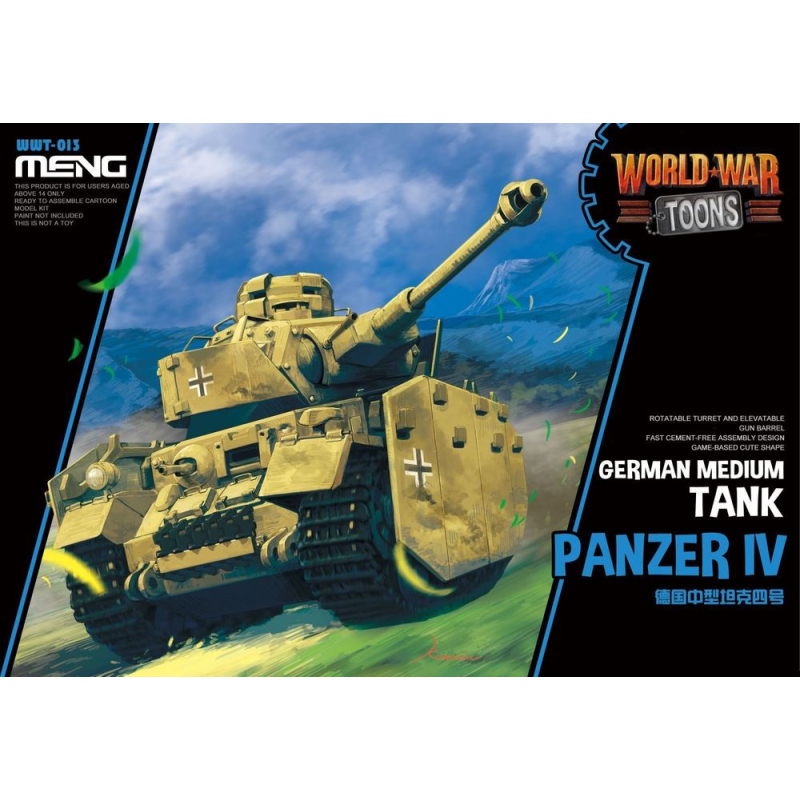 Panzer IV Allemand Moyenne TankWorld Guerre Toon Meng Modèle Enfants Série Caricature