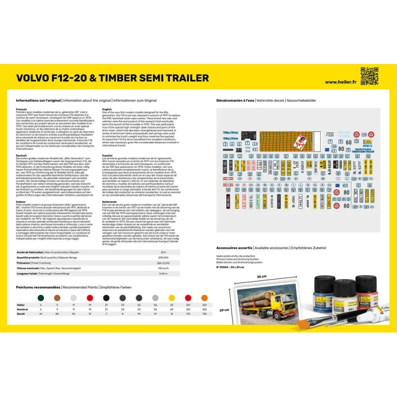 STARTER KIT (Kit de démarrage) F12-20 & Timber Semi Trailer