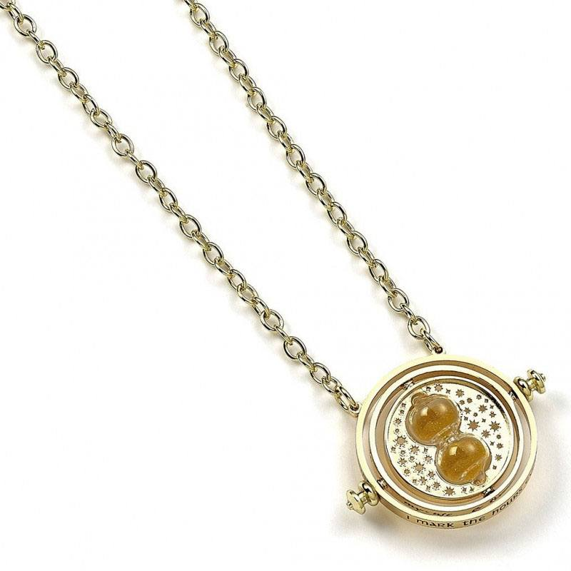 Harry Potter pendentif et collier Spinning Time Turner (plaqué or)
