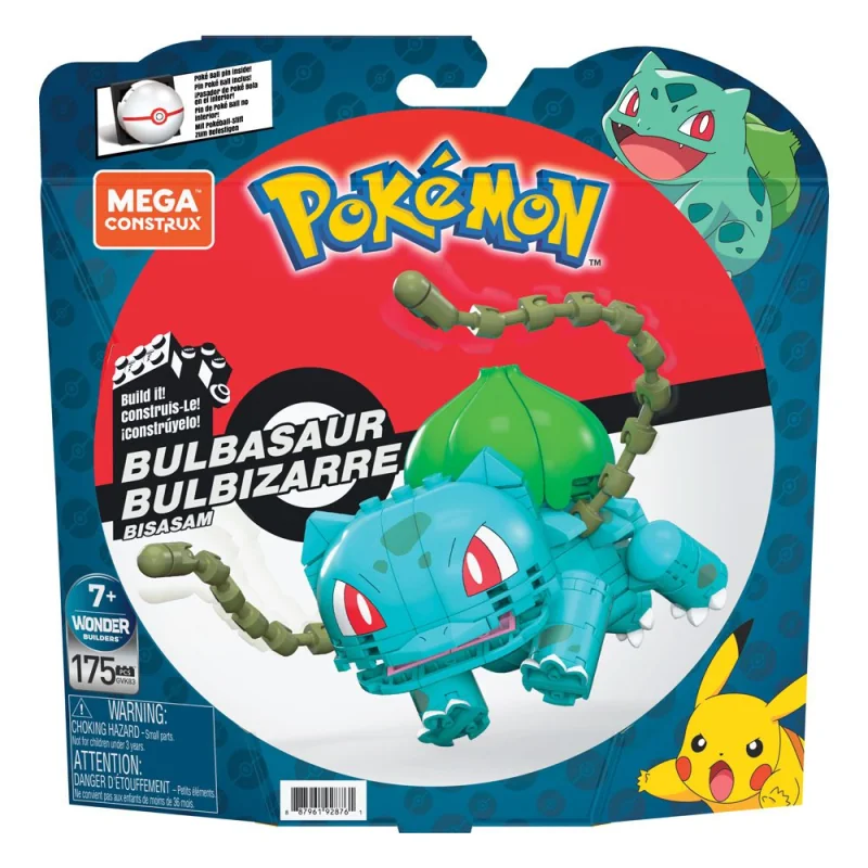 Pokémon jeu de construction Mega Construx Wonder Builders Bulbizarre 10 cm