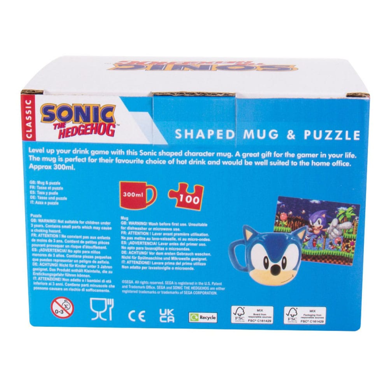 Sonic the Hedgehog mug et puzzle Set Sonic