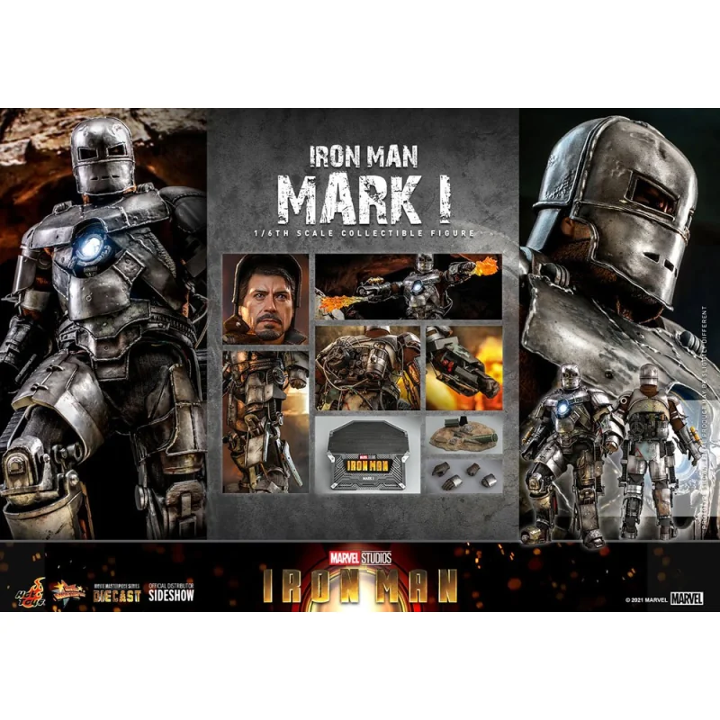 Iron Man figurine Movie Masterpiece 1/6 Iron Man Mark I 30 cm