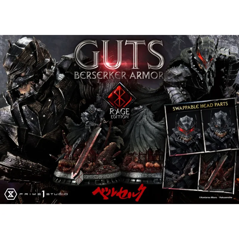 Berserk statuette 1/4 Guts Berserker Armor Rage Edition 67 cm