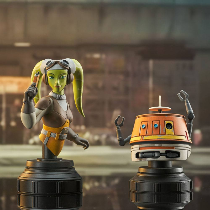 Star Wars Rebels pack 2 bustes Hera & Chopper 15 cm