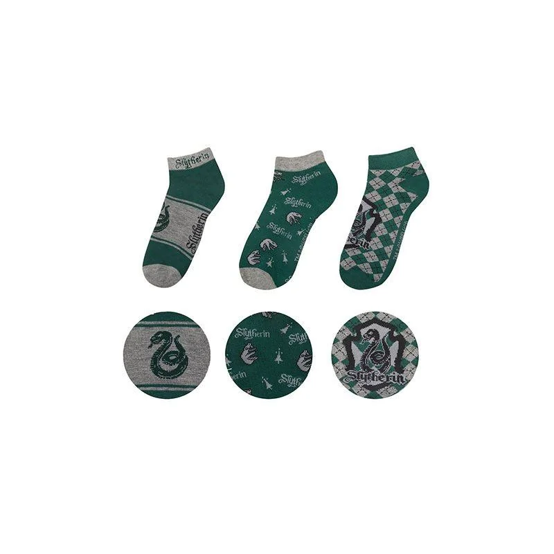 Harry Potter pack 3 paires de socquettes Slytherin