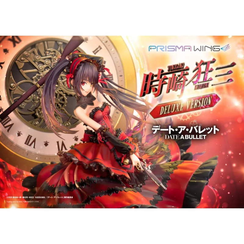 Date A Live Fragment: Date A Bullet statuette PVC 1/7 Prisma Wing Kurumi Tokisaki Deluxe Version 37 cm