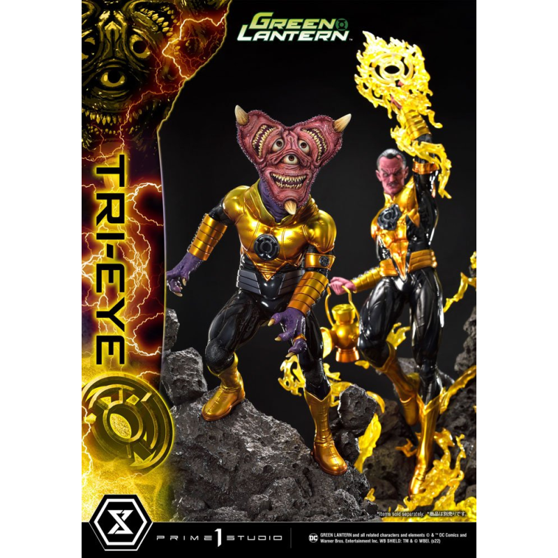 DC Comics statuette 1/3 Sinestro Corps Tri-Eye 54 cm