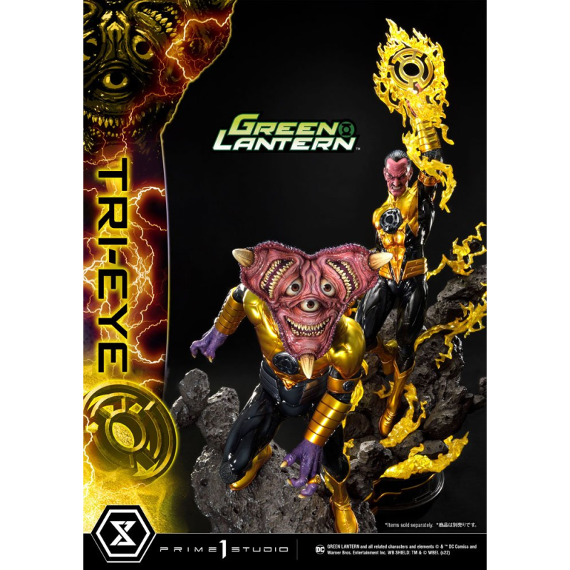 DC Comics statuette 1/3 Sinestro Corps Tri-Eye 54 cm