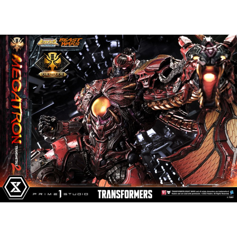 Transformers Beast Wars statuette 1/4 Premium Masterline Megatron Transmetal 2 Deluxe Bonus Version 74 cm