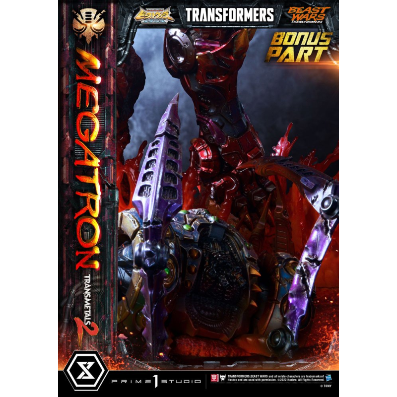 Transformers Beast Wars statuette 1/4 Premium Masterline Megatron Transmetal 2 Deluxe Bonus Version 74 cm