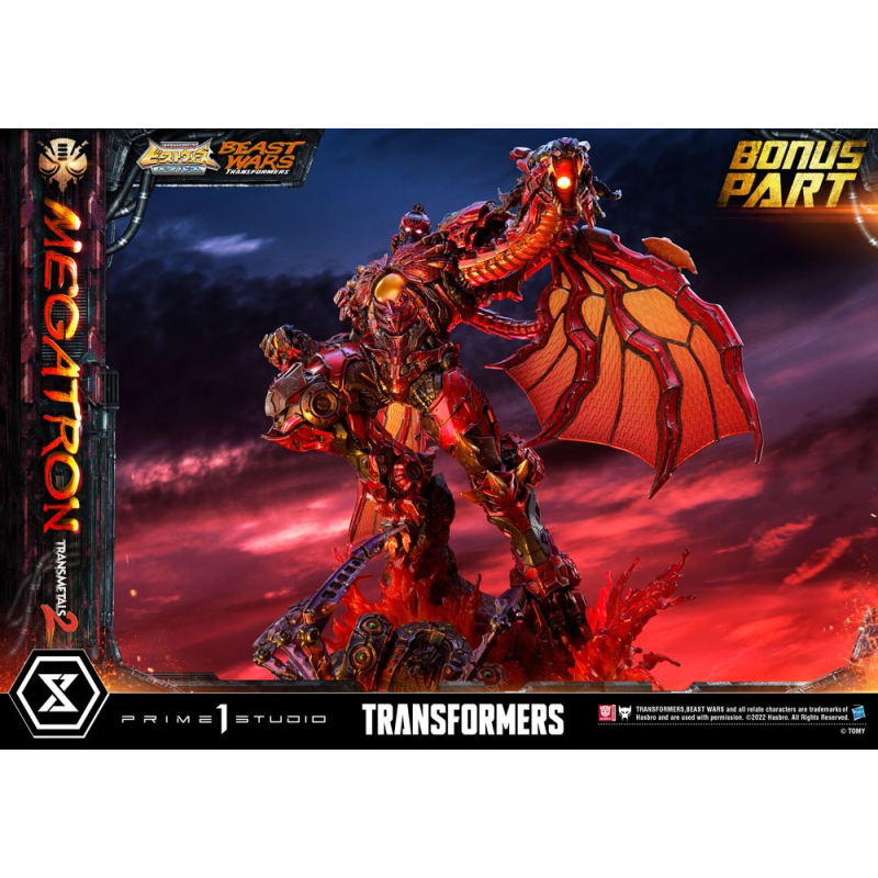 Transformers Beast Wars statuette 1/4 Premium Masterline Megatron Transmetal 2 Deluxe Bonus Version 74 cm