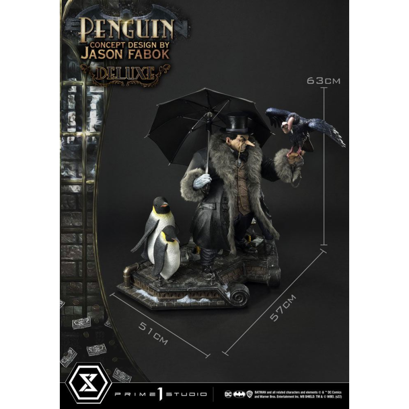 DC Comics statuette Museum Masterline 1/3 Penguin (Concept Design By Jason Fabok) Deluxe Bonus Version 63 cm