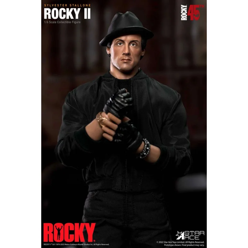 COMBINAISON ROCKY BALBOA NOIRE 1/6 DELUXE AF