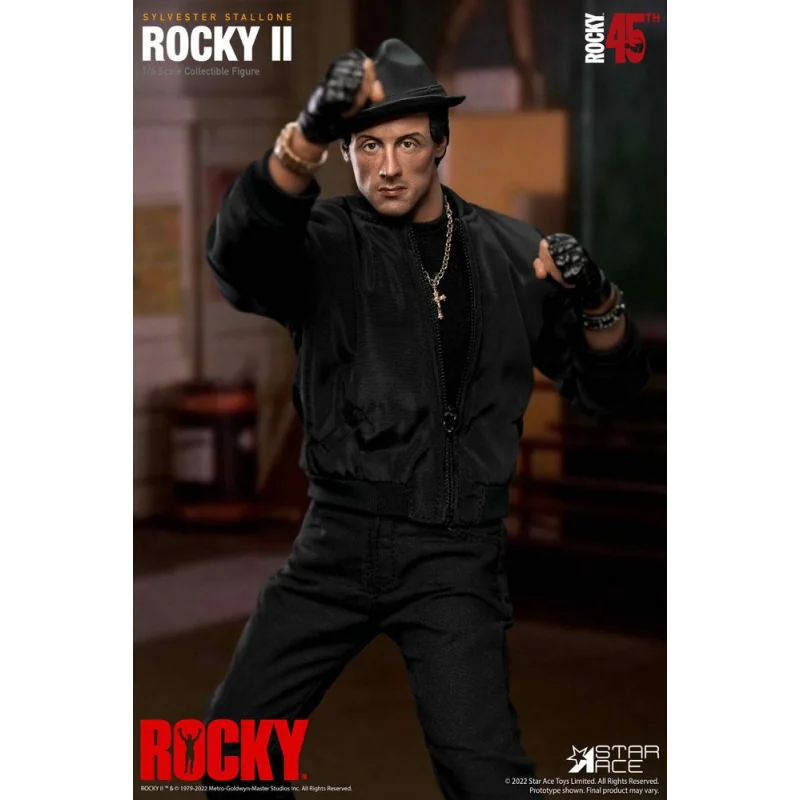 COMBINAISON ROCKY BALBOA NOIRE 1/6 DELUXE AF