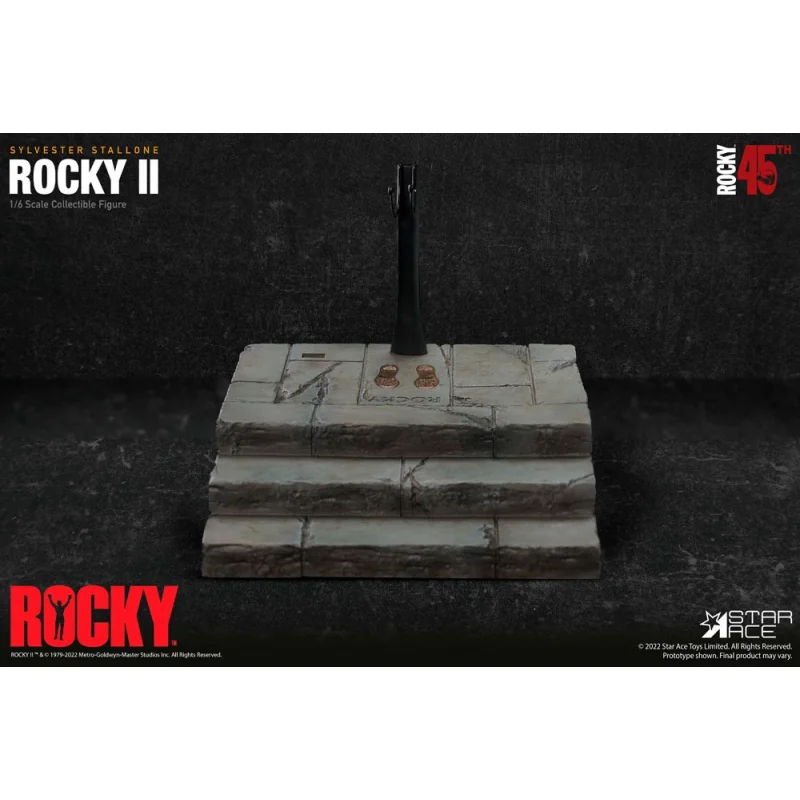 COMBINAISON ROCKY BALBOA NOIRE 1/6 DELUXE AF